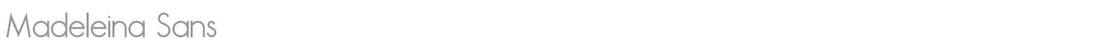 Madeleina Sans font preview